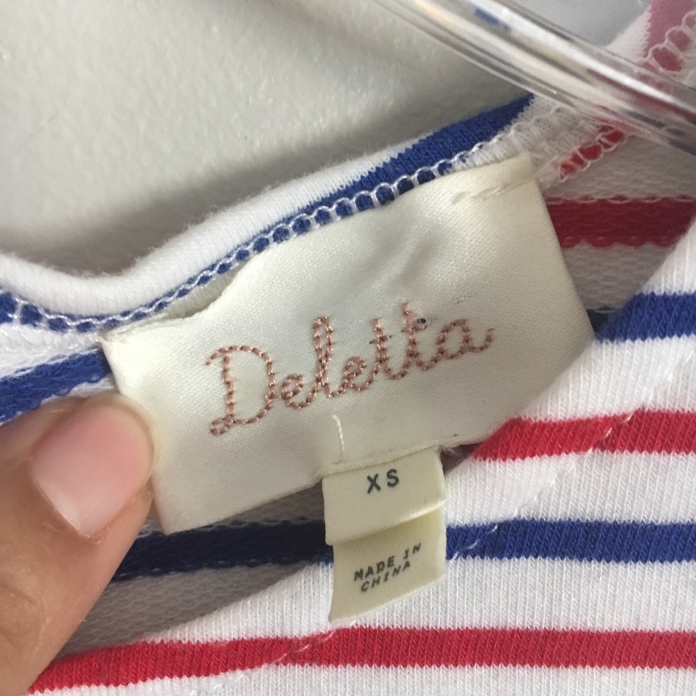 Anthropologie Deletta Stripe Top - Picture 6 of 7